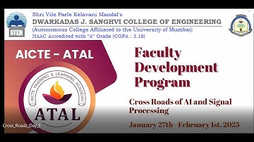 Crossroads of AI and Signal Processing -Day 1