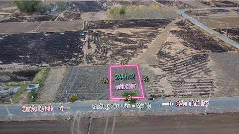 Đất thổ 244m2 (10x24) mặt đường Thái Thị Thêu - Mỹ Lệ - Cần Đước 0968.079.561