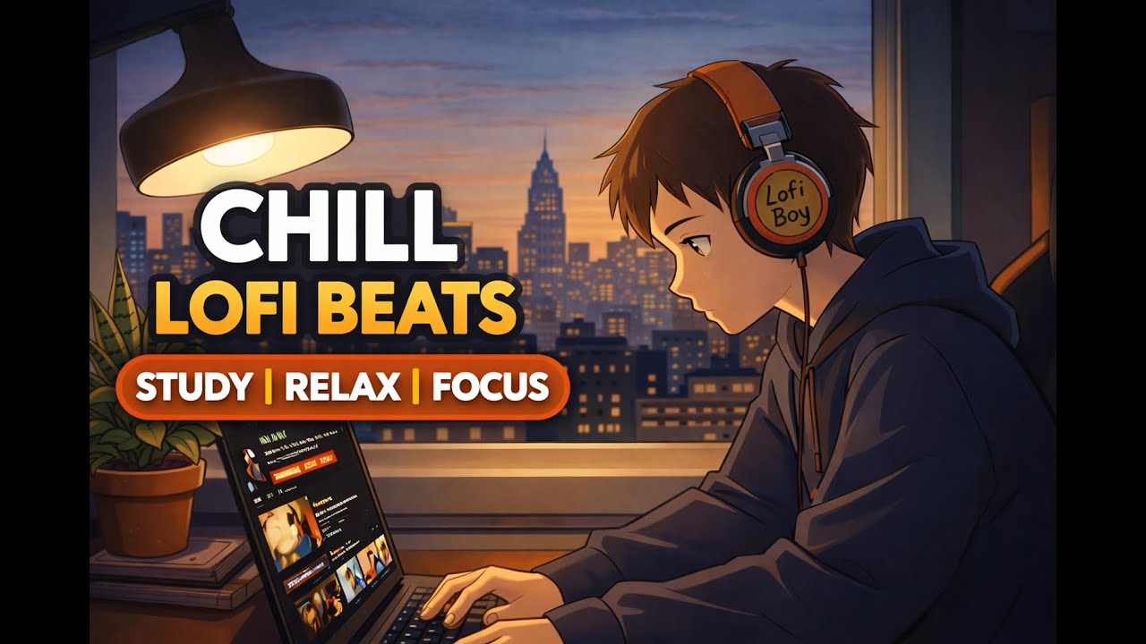 Chill Lofi Study Beats Mix | Relaxing Music for Focus & Stress Relief | Chill Background Lofi Music