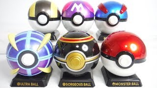 Pokemon monsterball collection ULTRA 全６種 開封 ポケットモンスター ボールコレクション ウルトラ 食玩 Japanese candy toys