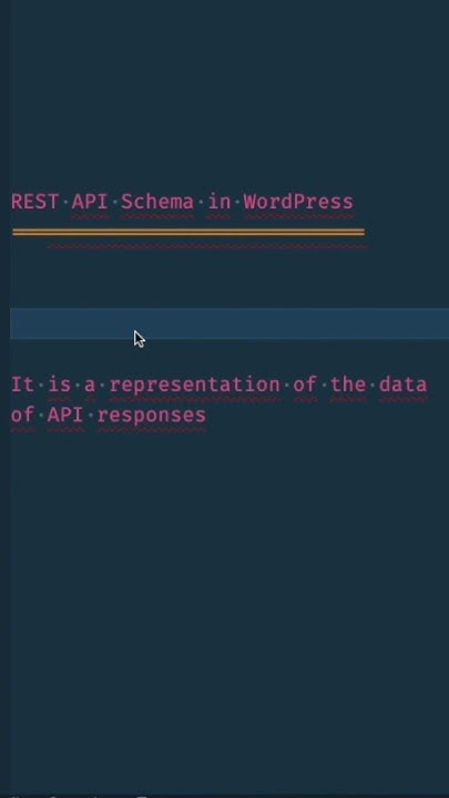 REST API Schema in WordPress #buntywp #shorts #wordpress - YouTube