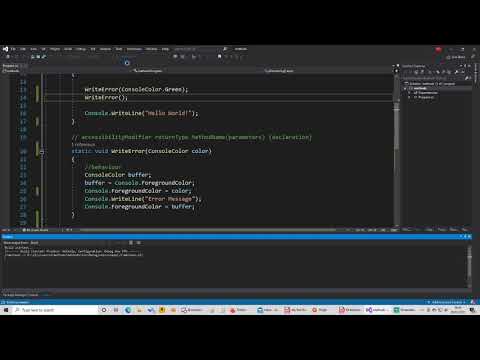 Methods and Parameters - C# Basics