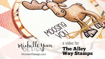 Patchwork Background Cardmaking Tutorial with The Alley Way Stamps