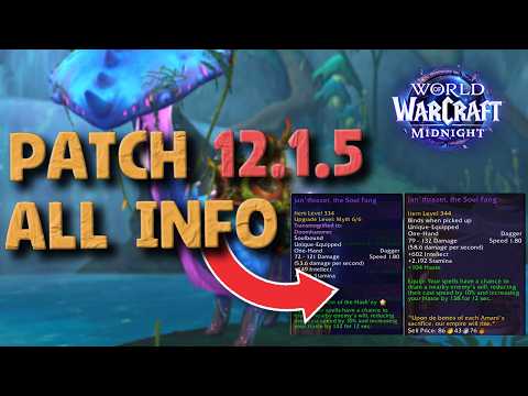 Patch 12.1.5 EVERYTHING You Need To Know - 344 Items - Extra Bonus Rolls - Uncapped Crests