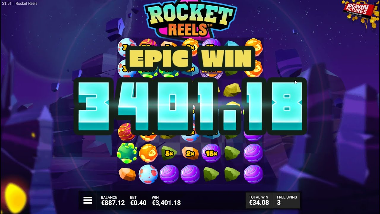 ROCKET REELS SLOT ALMOST MAX WIN!! MUST SEE!! - YouTube