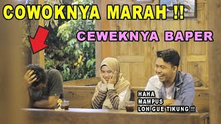 SUMPAH !!! Prank Nikung Pacar Teman Sendiri cowoknya sampe kesel ceweknya di gombalin sampe baper