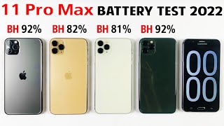 iPhone 11 Pro Max Battery Life DRAIN Test 2022 After iOS 15.5 | 11 Pro Max Battery Test in 2022