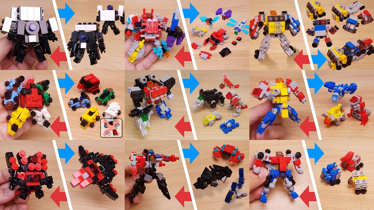 [Версия 2025 года] 109+ минут! 35 кирпичных трансформеров LEGO MOC 3D-анимации! #лего #мок