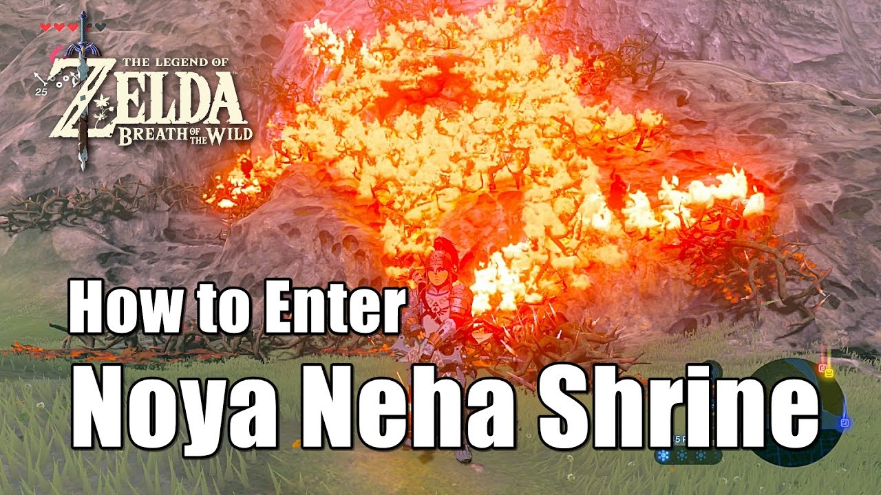 Zelda Breath of the Wild Noya Neha Shrine Walkthrough How to Enter