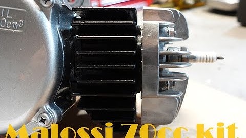 Yamaha QT50 Malossi 70cc cylinder and piston kit step by step install.