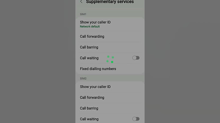 How to activate call waiting service in samsung mobile phone