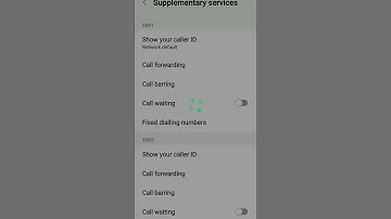 How to activate call waiting service in samsung mobile phone