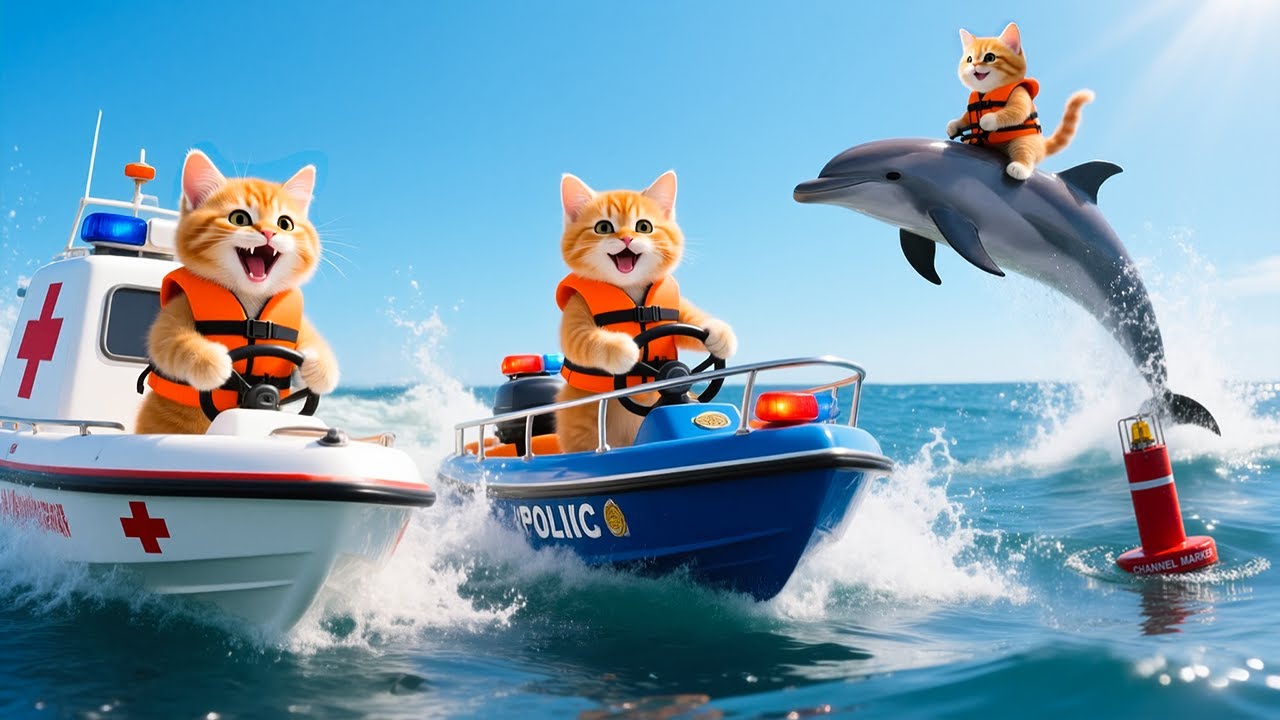 Mama Cat Trims Fur on the Farm and Makes Tiger Hat For Kittens At Home🐾🎩🐯