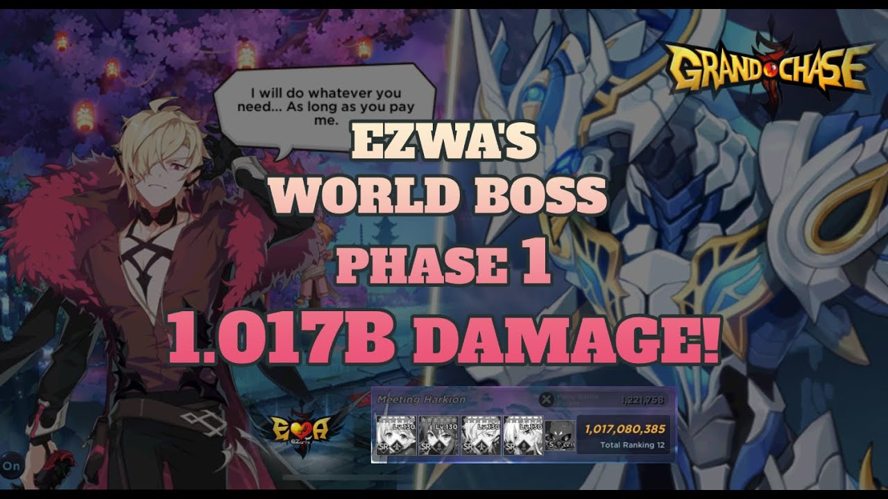 Grand Chase | World Boss Phase #1 | 1.017B Damage!
