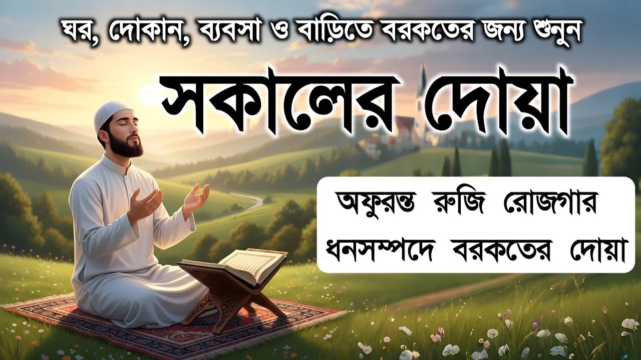 সকালটা শুরু হোক হৃদয় শীতল করা বরকতময় আয়াত দিয়ে। সকালের দোয়া ও জিকির। Morning Dua Full by Alaa Aqel