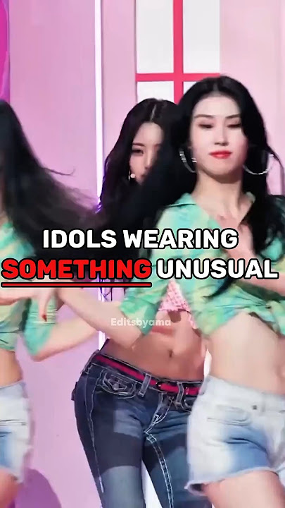 Idols wearing something unusual #kpop #shorts #idols #fypシ゚viral