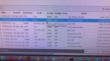 packetsender log snippet