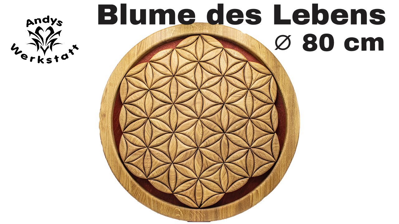 Blume des Lebens aus Eiche / Flower of Life