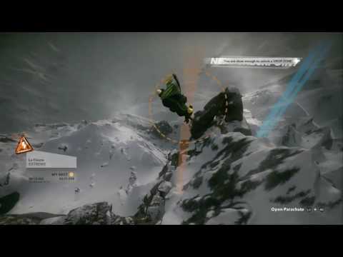 Crazy insane wing suit flight on STEEP