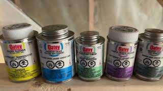 Plumbing Glues 101 - What are the differences? Which one to use? Choose the right plumbing cement!