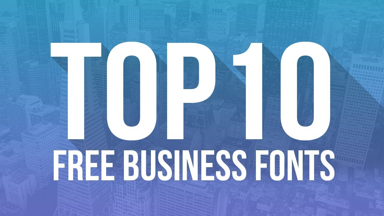 best business presentation fonts