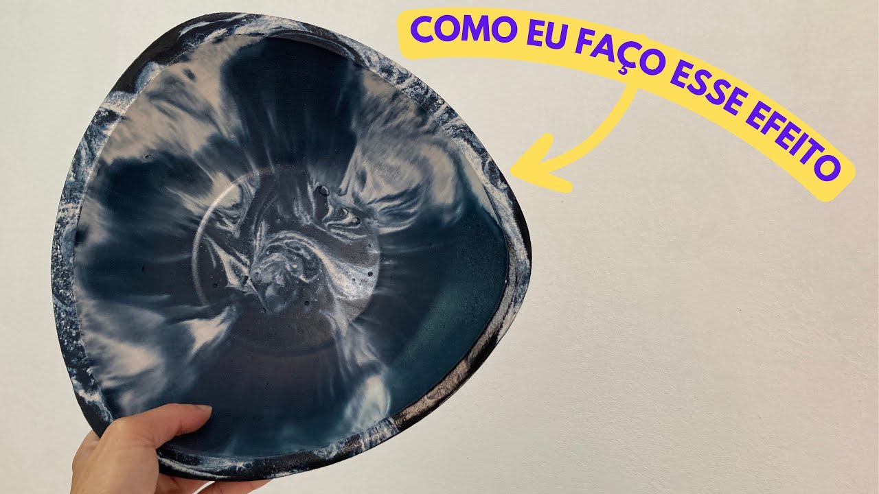 Veja esses EFEITOS com Argamassa AC3 branca | Tigela Triangular | Peça de Cimento 