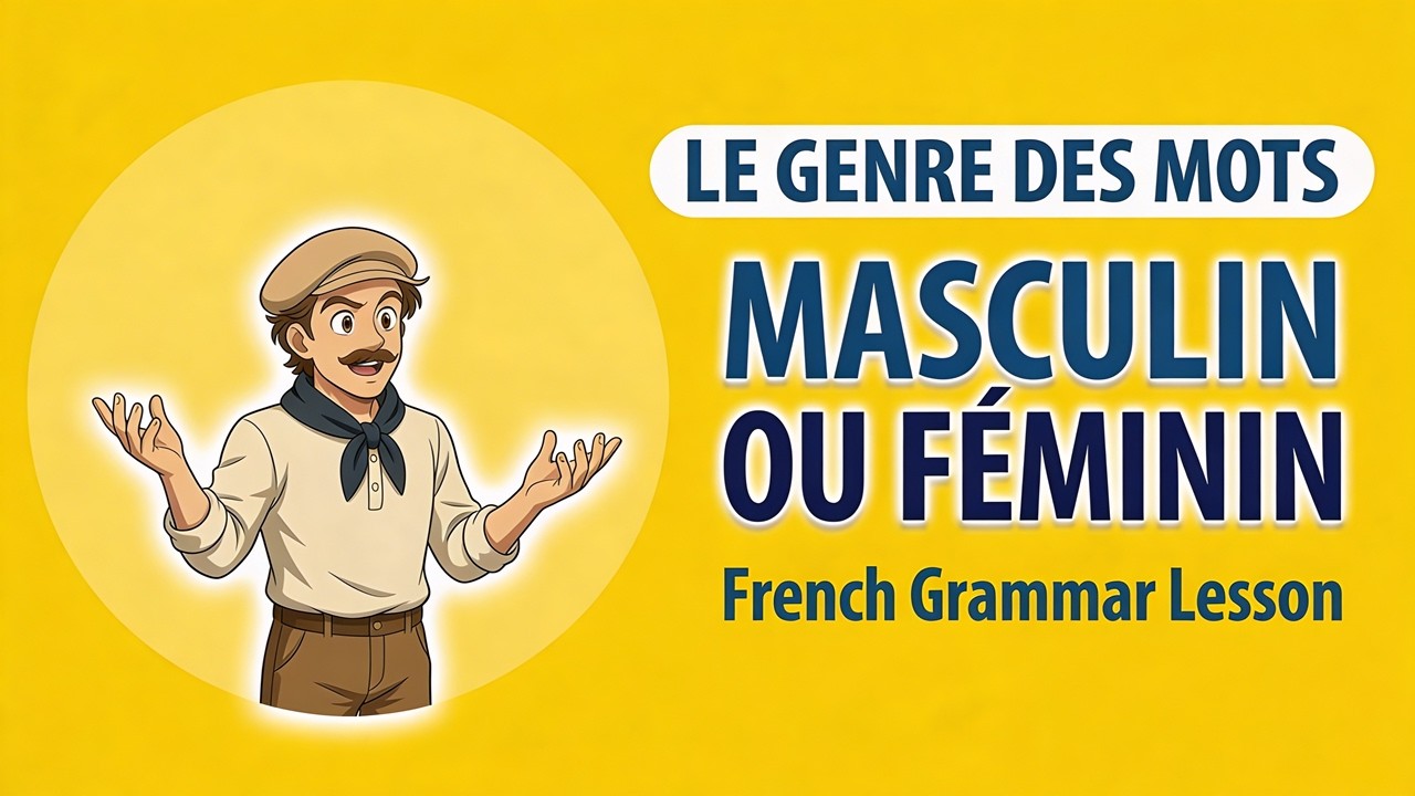 Comment Savoir si un Mot est Masculin ou Féminin ? Grammaire Facile (Slow French)