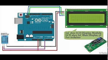 Arduino UNO R3 with DHT11 and 16x2 I2C LCD