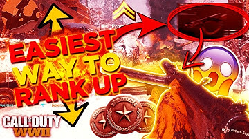 THE EASIEST AND FASTEST WAY TO RANK UP & PRESTIGE IN COD: WW2! (THE GOD GUN)