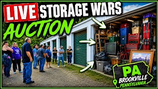 LIVE Storage Wars Auction Near Brookville Pa With 20+ Abandoned Storage Units