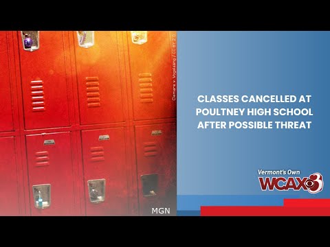 Classes canceled at Poultney High School after possible threat