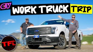 Can the Ford F-150 Lightning Pro Work Truck Handle a Long Road Trip? I Couldn't Believe the Result!