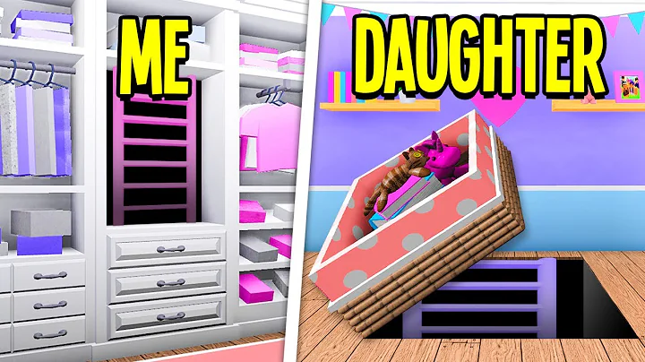 Mom Vs Daughter Secret Base Build Off! (Roblox Blo...