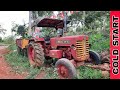 COLD STARTING MAHINDRA TRACTOR 475-DI AFTER 8 YEARS AND REVIEW