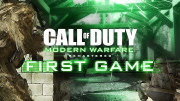 COD4 Remastered First Official Game