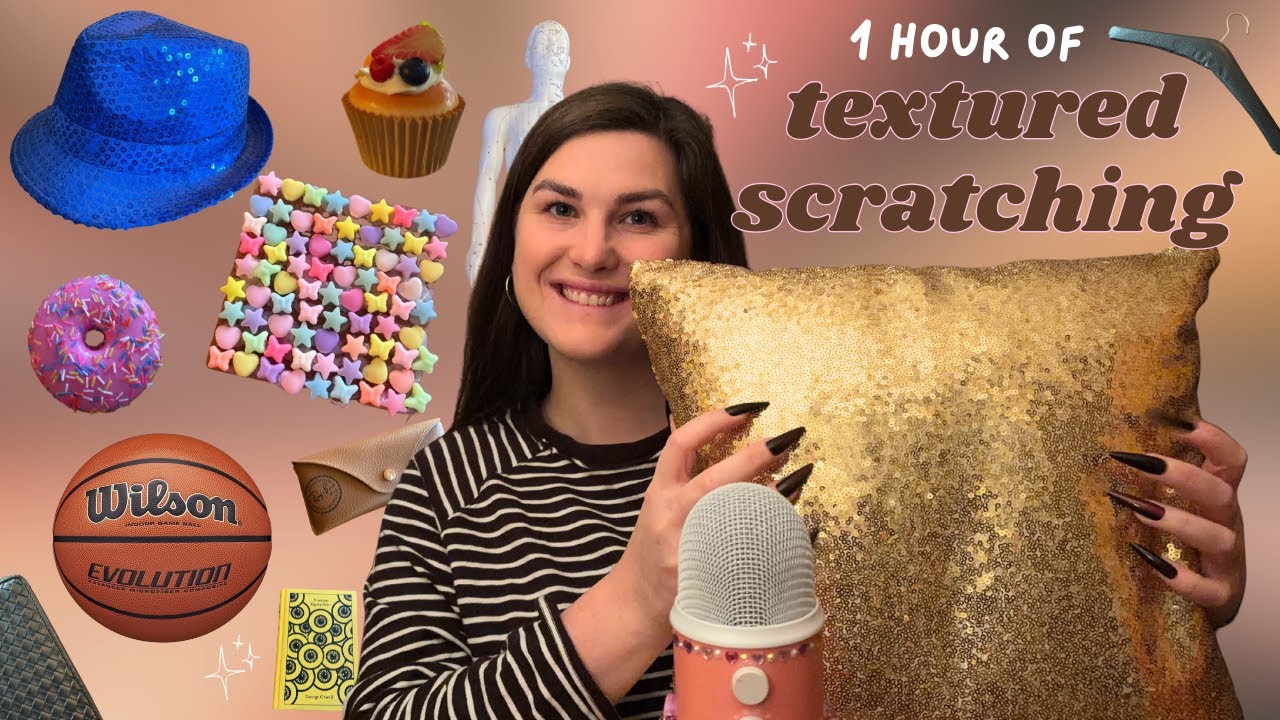 ASMR Textured Scratching for 1 Hour 🧚 Only Scratching!!!