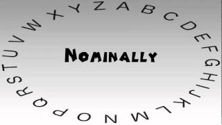 How to Say or Pronounce Nominally