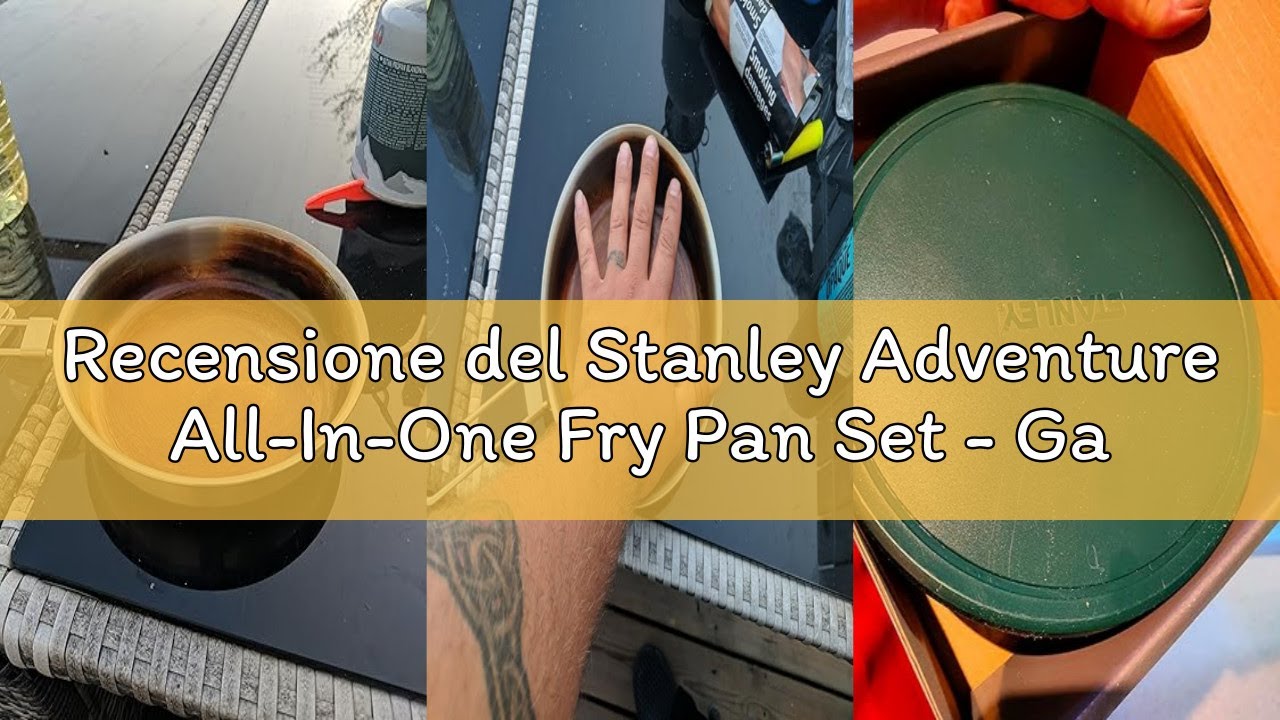 Stanley Adventure All-in-One Set Da Cucina Da Campeggio - 2 Ciotole In Acciaio Inox 590ml Con Pentola E Accessori