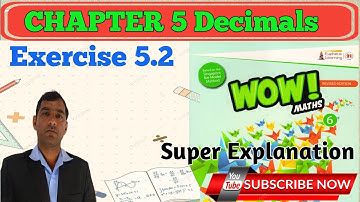 EXERCISE 5.2 CLASS 6th wow maths solutions