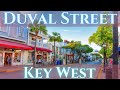 Duval Street in Key West Florida Walking Tour 4K