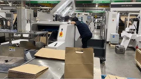 Double Layer Material/ D Cut Patch Paper Bag Making Machine 