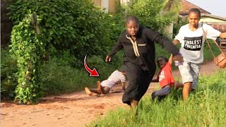 different shades of screams and falls | Bushman prank