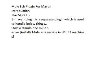 Maven made eaasy with Mule Esb Plugin