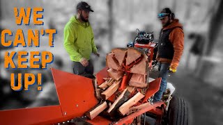#455 6-Way FIREWOOD Splitting ONE Man vs. TWO