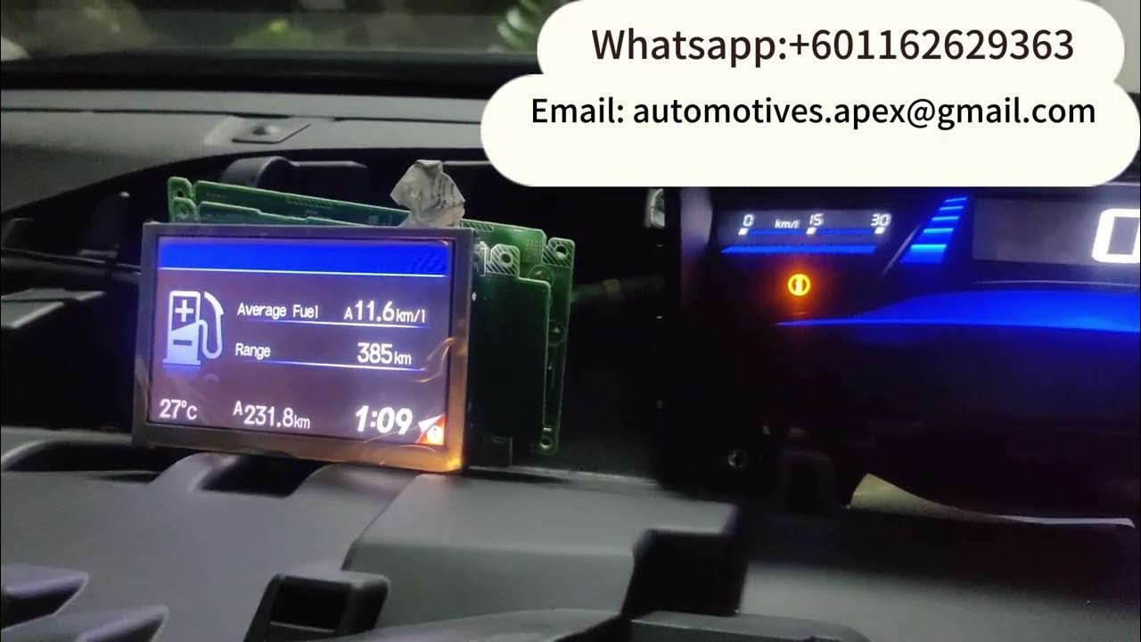 Fix Honda civic fb 2012 - 2015 9th Gen IMID LCD Display - YouTube