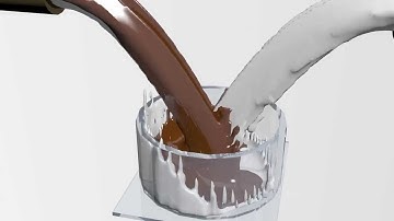 chocolate and milk - demo liquid simulation