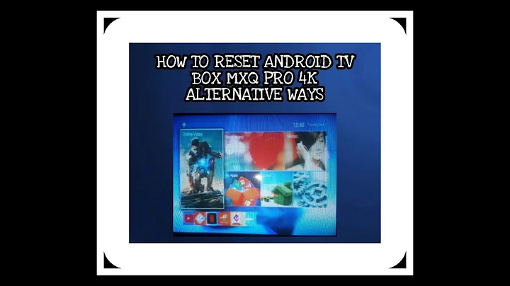 How to Reset Android Tv Box MXQ PRO 4k Alternative Ways