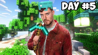 I Survived 7 Days In An Abandoned City (Minecraft MrBeast)