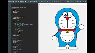 Draw Doraemon With Python Turtle |khushwant singh