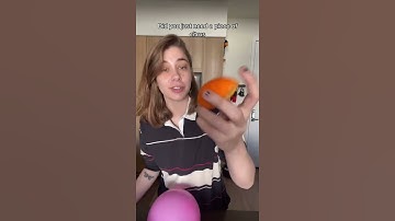 Balloons vs Orange peel 😈 #science #amazing #experiment #tiktok #shorts